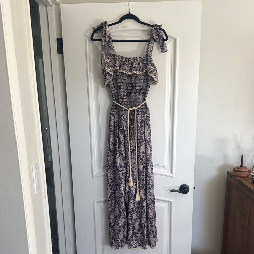 Zimmerman Floral Maxi Dress with Ruffle Detail